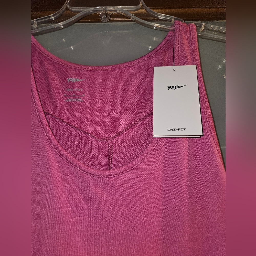 Nike Pink Dri-FIT Yoga Jumpsuit